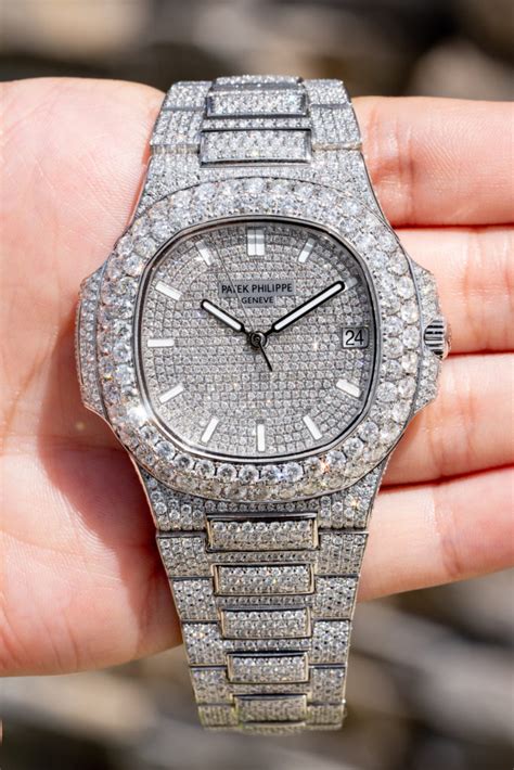 patek philippe geneve 750 watch|Patek Philippe nautilus full diamond.